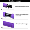 Pilates Bar Kit with Resistance Bands Home Gym Workout Bar Portable 2-Section Exercise Pilates Sticks Bar