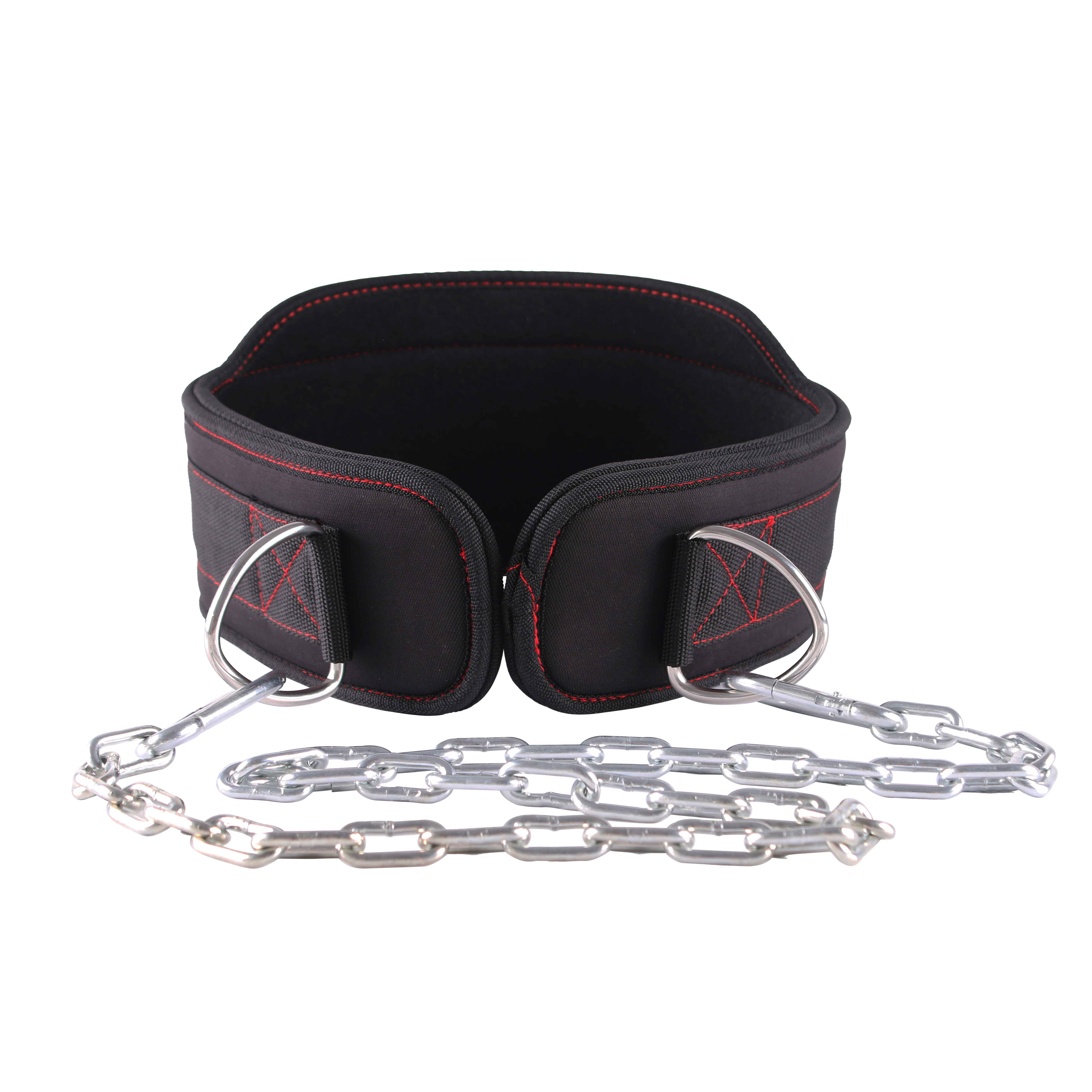 Custom Logo Comfortable EVA Gym Equipment Weighted Chain Waist Support Weightlifting Pull-Up Dipping Belt With Chain