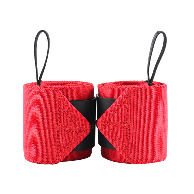 Wholesale Adjustable Custom Anime Logo Gym Cotton Nylon Weight Lifting Wrist Strap Wraps Strength Dead Lift Powerlifting
