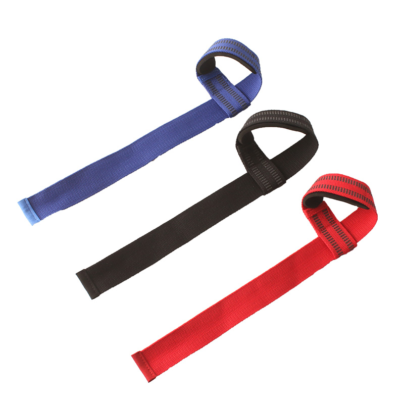 Vigor Power Gear Custom Logo Gym Accessories Cotton Neoprene Weightlifting Strength Training Lifting Straps Pink Wrist Straps