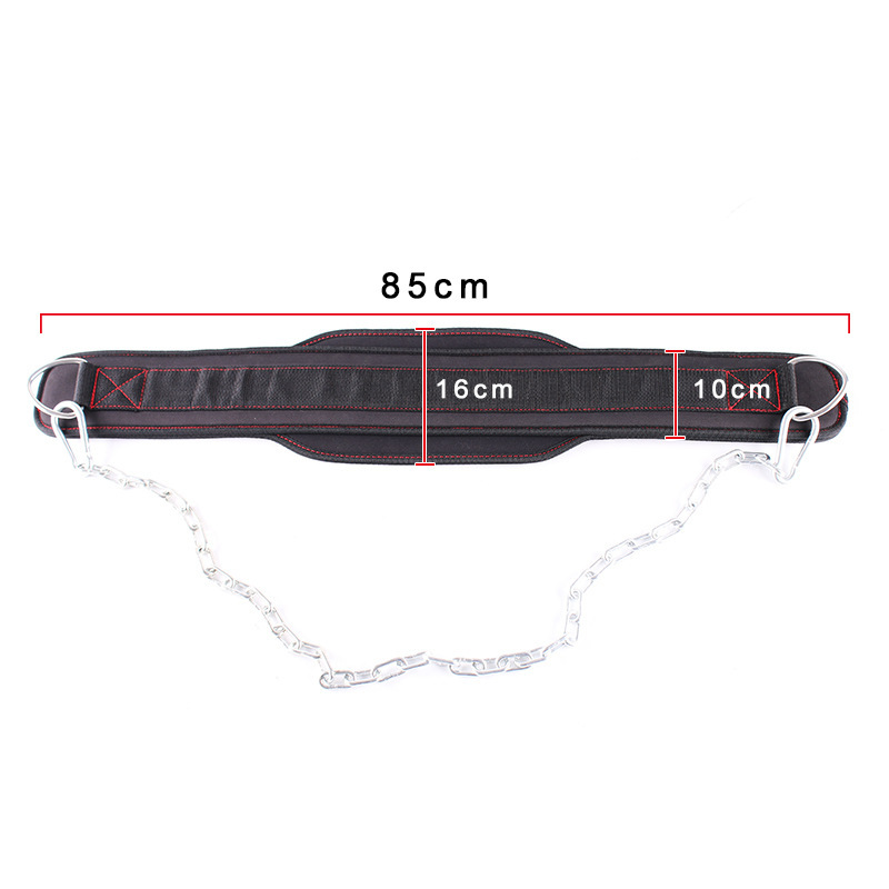 Proper usage of a weighted dip belt for strength training