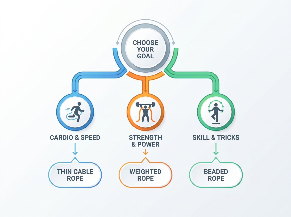 Jump rope selection and fitness training